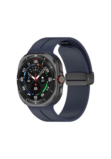 Galaxy Watch 8 Mkst Classic 46mm Krd-84 Silikon Kordon - Lacivert