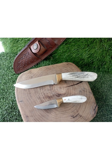 Tctknives El Yapımı Av Kamp Bıçak Kahverengi