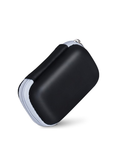 Vkemall Pulse Oksimetre Nabız Oksimetresi Koruyucu Çanta Seyahat Çantası Parmak Ucu Pu Suya Dayanıklı Da Siyah