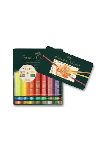 Faber-Castell Polychromos Boya Kalemi 120’li, Yüksek Pigmentli, Kalıcı ve Canlı Renkler, Suya Dayanıklı