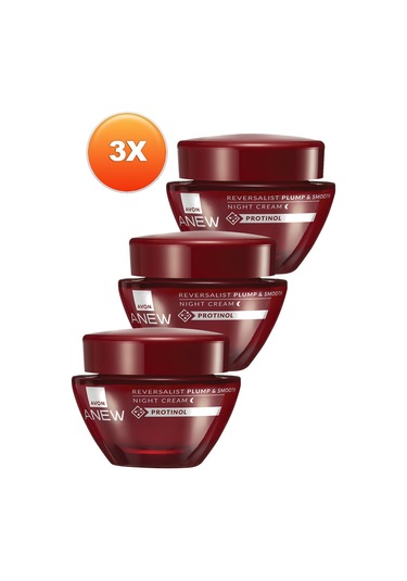 Avon Anew Reversalist Plump & Smooth Gece Kremi 3 x 50 ML
