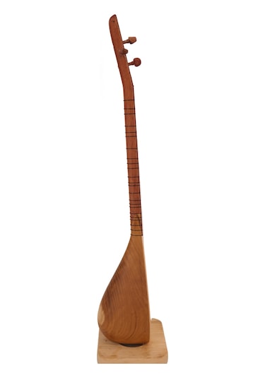 Telli Çalgı Yapım Uzun Sap Oyma Dut Damla Kopuz 32 Tekne Profesyonel Bağlama