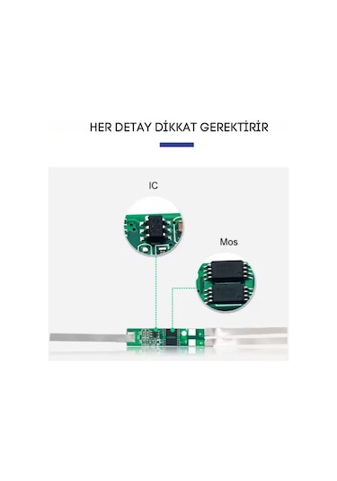 Tdt 7.4v 2s 2a Li-ion Pil Koruma Devresi Nikel Şeritli Bms