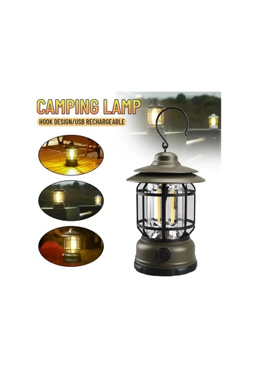 Bluetooth Hoparlör Özellikli Dimerli Led Kamp Lambası Hs66 5332 Çok Renkli