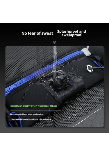 Tongxida Spor Bel Çantası: Su Geçirmez, Telefon-kart Saklama, Unisex, Outdoor Koşu-jimnastik Turuncu Çok Renkli