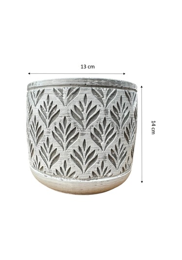 Bitki Tasarımı Ev Dekorasyon Gri Lotus Beton Saksı Çiçeklik Saksılık