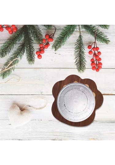 Kedi Pawcoaster Emici Hayvan Kedi Pawcup Matları Kahverengi