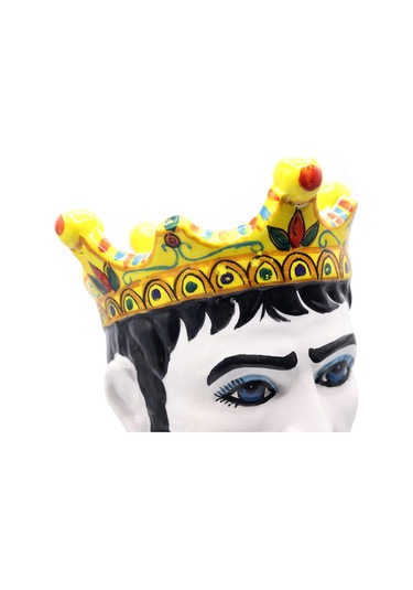 Moor Dekoratif Kral Büst Heykel