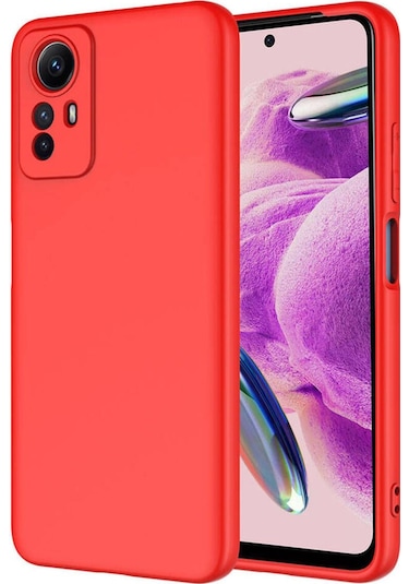 Xiaomi Redmi Note 12s Kılıf Zore Mara Lansman Kapak Kırmızı