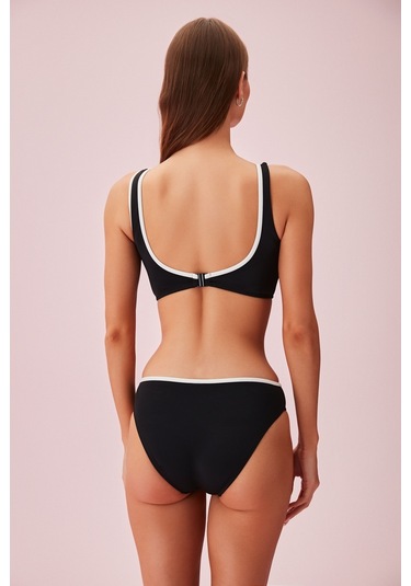 Suwen Retro Bikini Alt Sb24750847 Siyah
