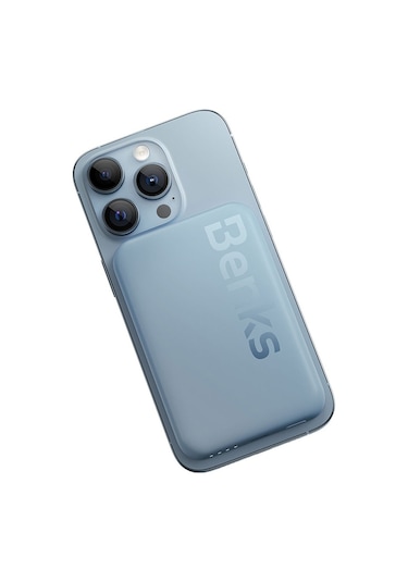 Benks Mp10 6000 mAh İnce Tasarımlı Magsafe Powerbank Mavi