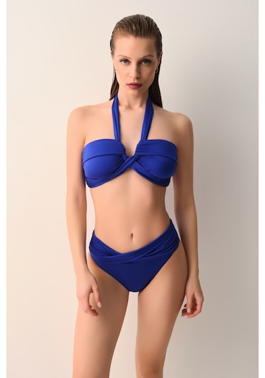 Suwen Martha Boyundan Bağlamalı Straplez Bikini Üst Sb266159982982 Saks