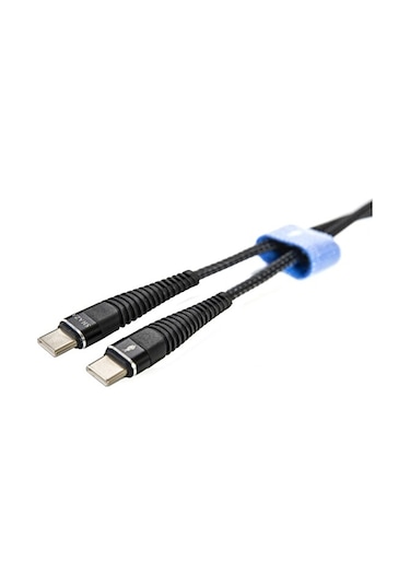 SHAZA Type-C To Type-C PD 5A 32W Örgülü Hızlı Şarj ve Data Kablosu