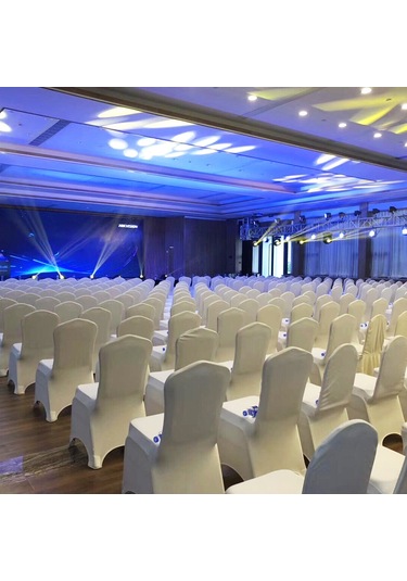 Suofeng Siyah Elastik Konferans Stüdyo Sandalye Kılıfı - Dayanıklı Polyester+spandex, Su Ve Lekeden Koruyucu, Ev, Restoran, Toplantı Salonları İçin Çok Renkli