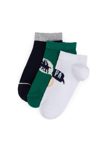 U.s. Polo Assn. Erkek Çocuk Beyaz Çorap Patik 50311347-vr013 Beyaz