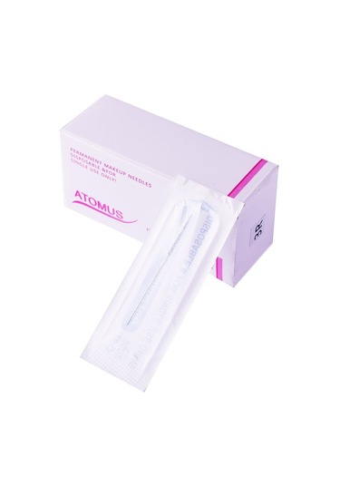 Gajeena "100 Adet Sterilize 3r Kaş Dövme İğnesi - Paslanmaz Çelik Profesyonel Set"