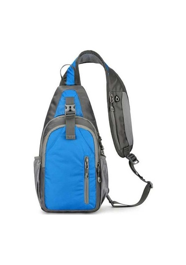 Createtech Erkek Seyahat Çantası, Bölmeli, 3 Yk, Oxford Mavi Kumaş, Hafif & Dayanıklı Mavi