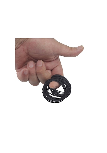 Ekoset Siyah Paket Ambalaj Para Lastiği 1000 Adet 70Mm