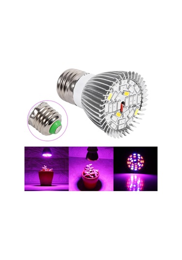 Ximistore9 E27 5w 28led Tam Spektrum Bitki Işığı, 85-265v Enerji Tasarruflu, 120 Açı, Bonsai Ve Hidroponik İçin