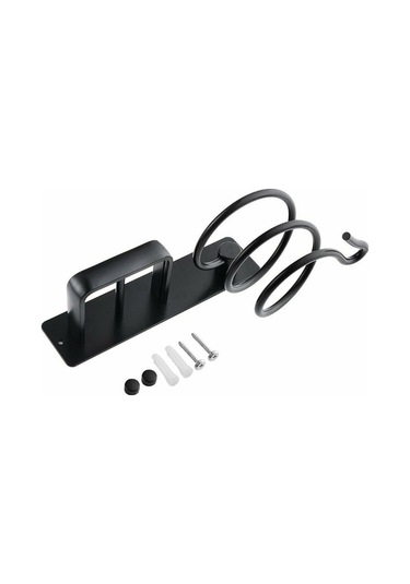 Yunboo Banyo Saç Bakımı Aletleri Depolama Rafı: Fön Makinesi, Düzleştirici, Kıvırıcı Tutucu - Siyah Uzay Alüminyum - Delme Yok Kurulum Diğer