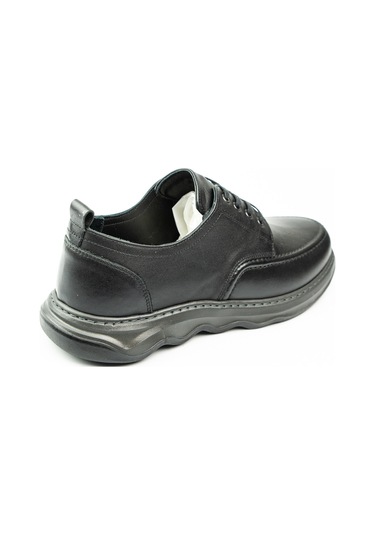 Voyager 1137 Siyah Deri Erkek Günlük Ayakkabı 001