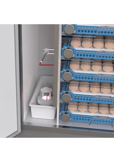 Endüstriyel 256 Yumurtalık Otomatik Kuluçka Makinesi Dijital Panel Isı Nem Ayarlı - Tavuk Ördek Civciv Hindi Yumurta