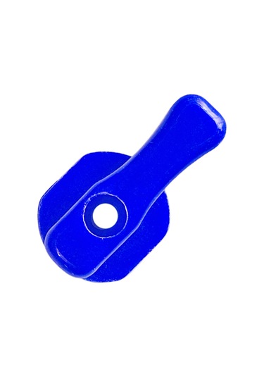 Mavi Plastik Mini Küresel Vana Başlığı Kollektör Kolu Ara Musluk Kelebek Başı -10 Adet