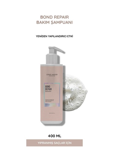 Lewel Mood Bond Repair Yıpranmış Saçlar İçin Onarıcı Şampuan 400 ML