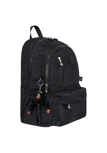 Lüx Krinkıl Kumaş Lise Ve Ortaokul Sırt Çantası, Krinkıl Okul Çantası Siyah