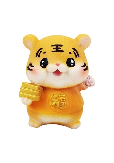 Mükemmel Kaplan Heykeli Solmaya Karşı Reçine Dekoratif 9