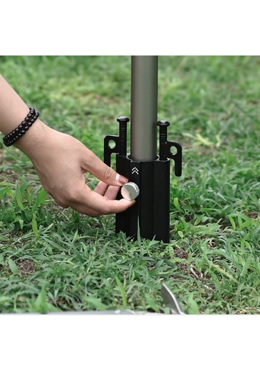 Shinetrip-tente Çubuk Tutucu Açık Kamp Gölgelik Çubuk Tutucu,siyah Siyah