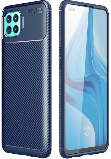 Oppo Reno 4 Lite Kilif Karbon Silikon Case 449337570
