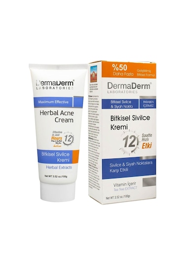 Dermaderm Bitkisel Siyah Nokta Sivilce Kremi 100 G