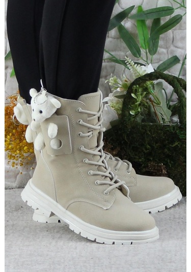 Fort Cool Perla Rahat Sıcak Astar Kaymaz Taban Kız Çocuk Bot Bej