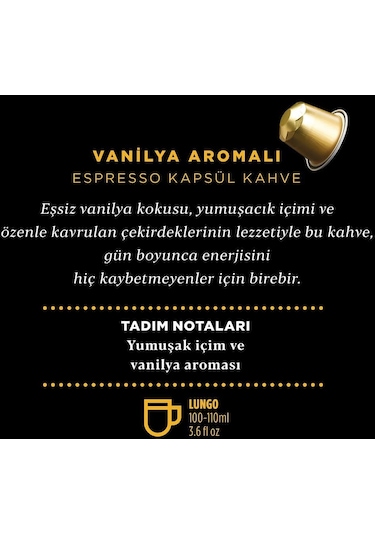 Kahve Dünyası Pleasure Vanilya Aromalı Espresso Kapsül Kahve 10 Kapsül