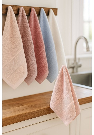 6'lı Mutfak Havlusu Seti 30x50 Cm %100 Pamuklu Deniz Çok Renkli