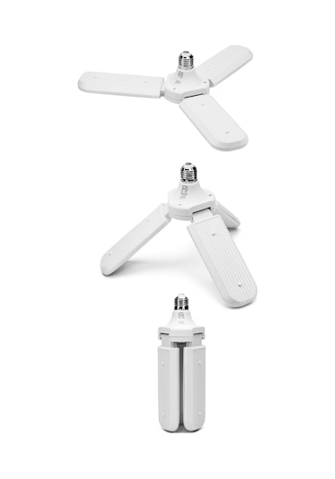 40w 3 Kanatlı Pervane Led Ampul 27 Led Tasarruflu E27 Ev Ampul 4000 Lümen Lamba Ld03 1 Ad