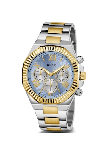 Guess Gugw0703g3 Altın Kaplama Mavi Kadran Erkek Kol Saati