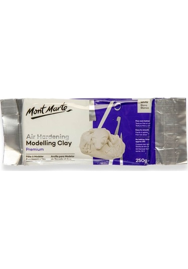 Mm Hava İle Sertleşen Modelleme Kili - Beyaz Rengi 2 Kg