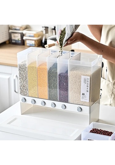 Ambition 1 Adet Pirinç Dağıtıcı Gıda Dağıtıcı 26lb Pirinç Davul