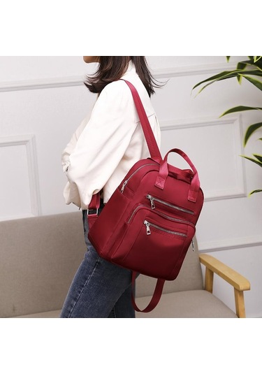 Siyah Yogodlns Moda Yeni Sırt Çantası Kadın Büyük Kapasiteli Okul Çantası Genç Seyahat İçin Su Geçirmez Oxford Sırt Çantası Basit Siyah Paket Siyah