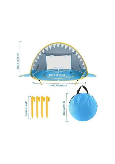 Tongxida Bebek Plaj Çadırı Uv Koruyucu Havuz Çadırı, Mavi K7001s-blue Mavi