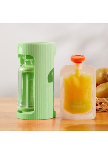 Ev Yapımı Mama Poşeti Doldurma İstasyonu Mama Poşeti Yapıcı Yeşil