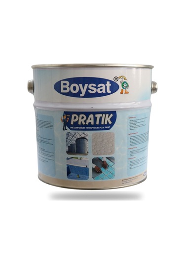 Boysat Pratik Tek Komponentli Solvent Bazlı Havuz Boyası 2.5 Kg - Beyaz