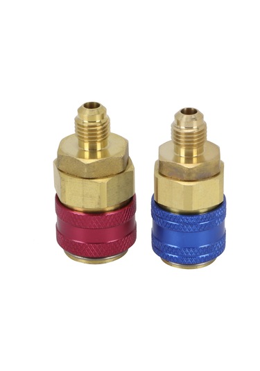 Adet. Araba Ac R134a Yüksek Düşük Kırmızı Mavi Yan Hızlı Konnektörler
