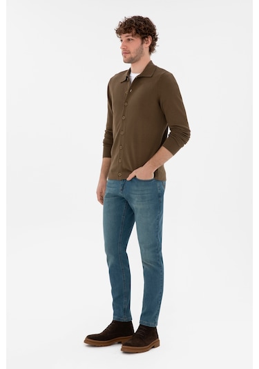 U.s. Polo Assn. Erkek Haki Hırka Triko 50298272-vr027 Haki