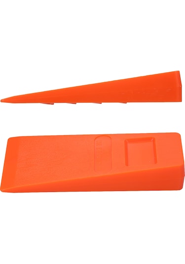 Suofeng 2 Adet 14cm Turuncu Plastik Ağaç Kesme Takozu, Ahşap Kesme Aleti, Dikenli Takoz