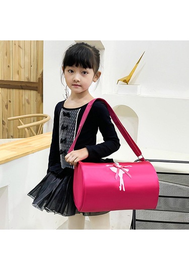 Suntek Kızlar Için Spor Çantası Tatlı Bale Dans Gösterileri Gül Kırmızısı