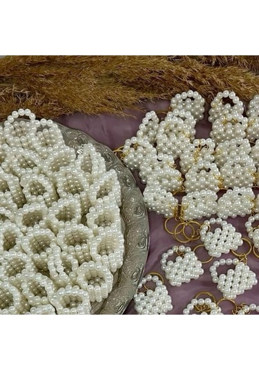 İnci Çanta Dağıtmalık 10 Adet Kına Düğün Nikah Hediyelik Nedime