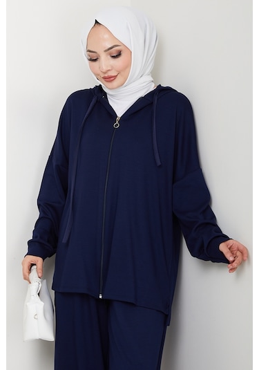 Kapüşonlu Oysho İkili Takım 1609 - Lacivert Lacivert
